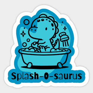 Splash-O-Saurus Sticker